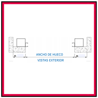 Montaje detrás hueco